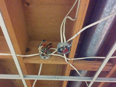 placement of junction box above sink|junction boxes above ceiling.